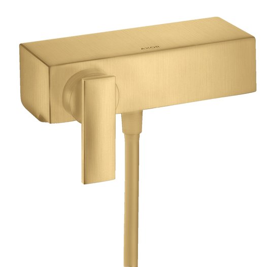 Настінний змішувач для душу Axor Citterio, Brushed Gold Optic (39600250) Для душа Золото