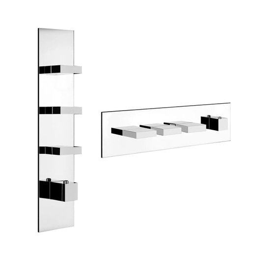 Смеситель Gessi Rettangolo WELLNESS (43026-031) Для ванны, Для душа Хром