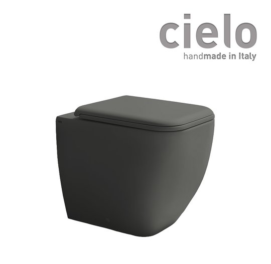 Унитаз напольный безободковый Cielo Shui Comfort, темно-серый (SHCOVAKTR-CM) Напольные 