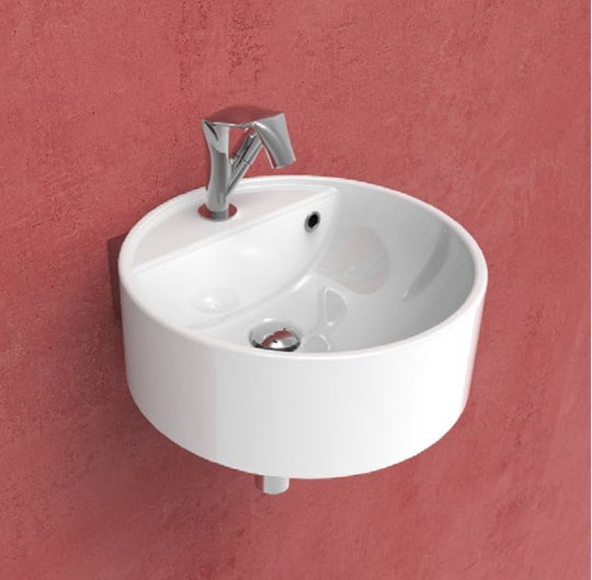 Керамічна раковина 42 см Flaminia Twin Set 42, white (5050/42S + TS01 / 42) Підвісні 