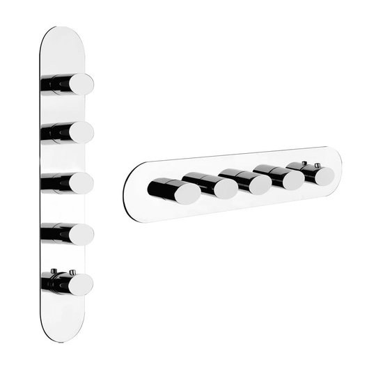 Змішувач Gessi Ovale WELLNESS (43048-031) Для ванни, Для душа Хром