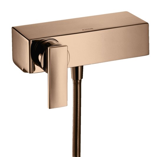 Настенный смеситель для душа Axor Citterio, Polished Red Gold (39600300) Для душа Красное золото