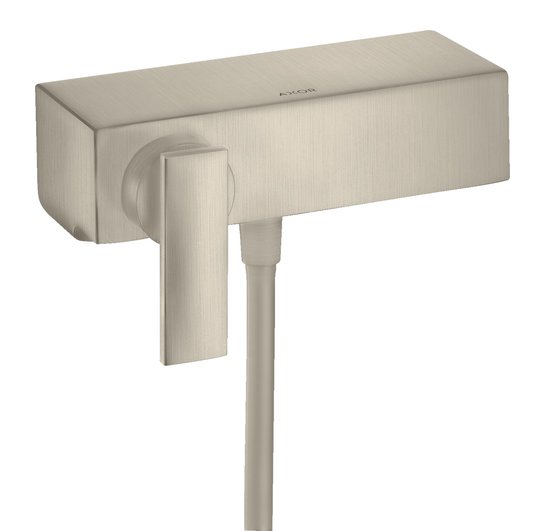 Настенный смеситель для душа Axor Citterio, Brushed Nickel (39600820) Для душа Никель