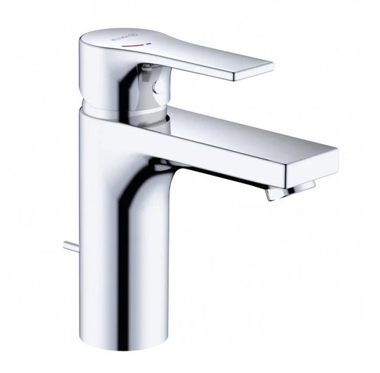 Смеситель для раковины, 100 мм с донным клапаном Kludi Zenta SL, хром (482930565WR4) Для раковины Хром
