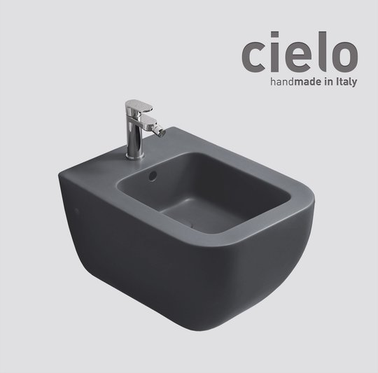 Подвесное биде Cielo Shui Comfort, темно-серый (SHCOBS-CM) Подвесные Темно-серый
