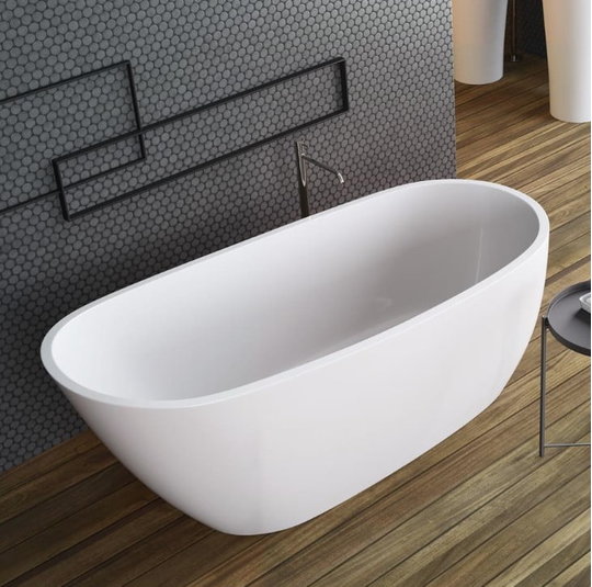 Ванна акриловая отдельностоящая Radaway Nikia 175x78 см (WA1-41-175x078U-B) в комплекте с сифоном Radaway Овальні