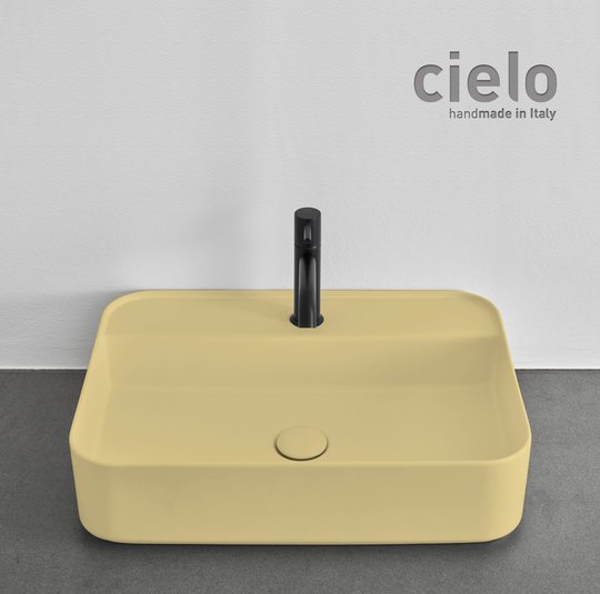 Керамическая раковина 60 см Cielo Shui Comfort, песочный (SHCOLARF-CN) На столешницу, На тумбу, Подвесные Прямоугольные