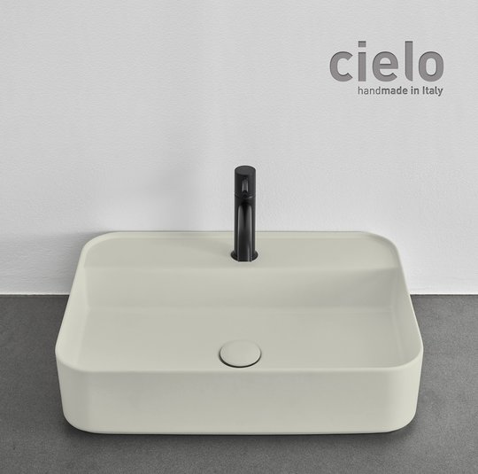 Керамическая раковина 60 см Cielo Shui Comfort, светло-серый (SHCOLARF-PM) На столешницу, На тумбу, Подвесные Прямоугольные