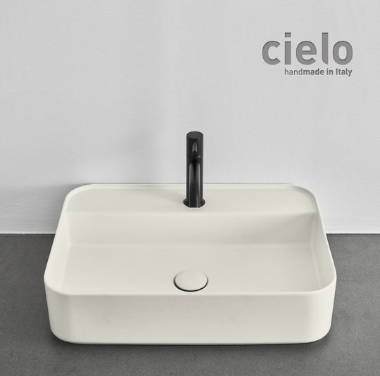 Керамическая раковина 60 см Cielo Shui Comfort, молочный (SHCOLARF-TL) На столешницу, На тумбу, Подвесные Прямоугольные