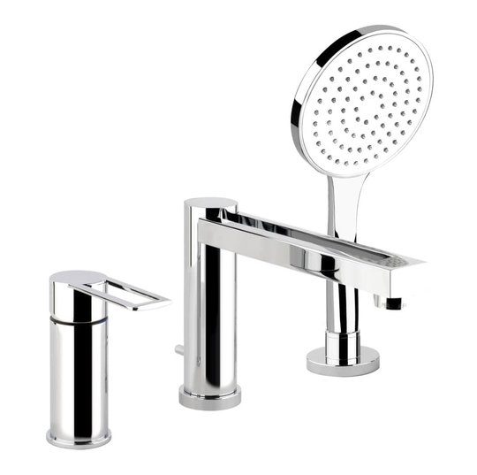 Змішувач для ванни Gessi Riflessi TRASPARENZE (34234-031) Для ванни Хром