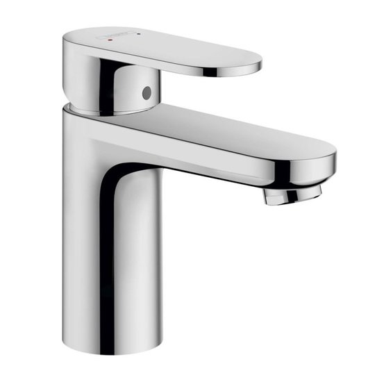 Смеситель для раковины Hansgrohe Vernis Blend 100 со сливным набором, хром (71571000) Для раковины Хром