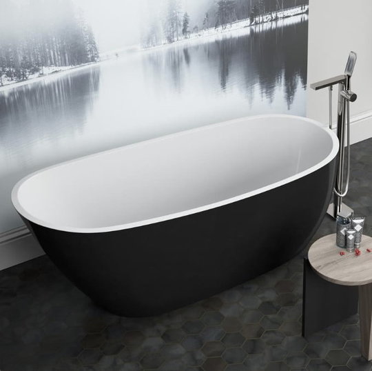 Ванна акриловая отдельностоящая Radaway Sapientza 175x78 см (WA1-42-175x078U-BC) в комплекте с сифоном Radaway Овальные