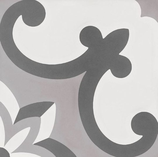 Плитка Wow Cement Tradition Decor 2 Grey 18.5 * 18.5 (107950) Для кухні, Для громадських приміщень, Для житлових приміщень, Для ванної