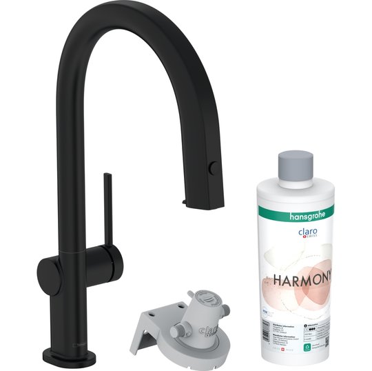 Смеситель для кухни Hansgrohe Aqittura M91 FilterSystem 210, черный матовый (76801670) Для кухни Черный, Черный матовый