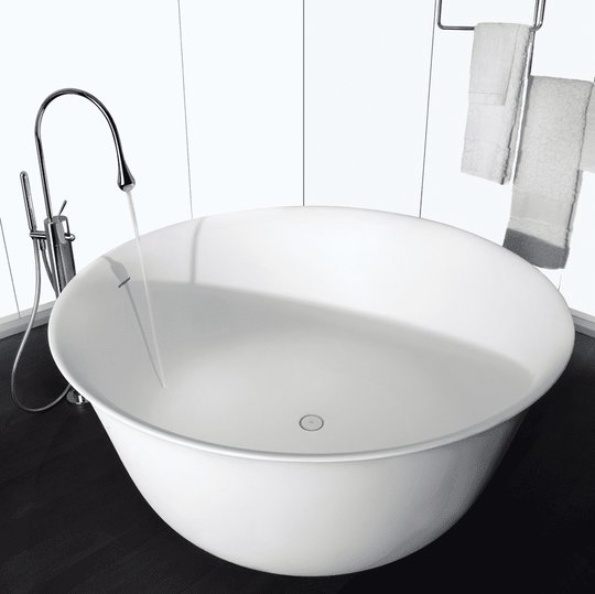 Ванна каменная Gessi Goccia 150 см (39105) Gessi Круглые