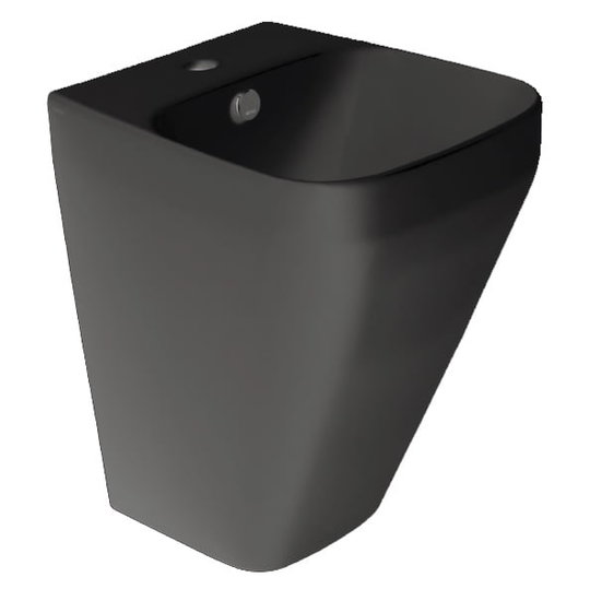 Керамическая раковина 40 см Simas Baden Baden, matte black (BB 13) Подвесные Прямоугольные