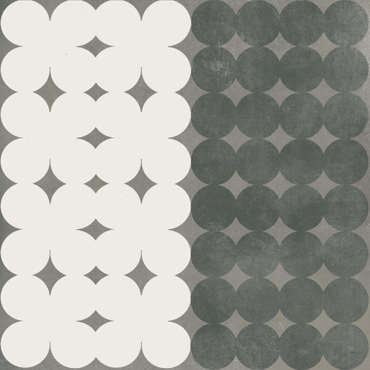Плитка Mutina Azulej Trevo Nero 20x20 (PUA43) Для кухни, Для общественных помещений, Для жилых помещений, Для ванной