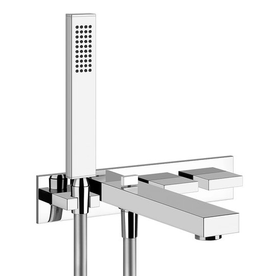Смеситель для ванны Gessi Rettangolo T (20323-031) Для ванны, Для душа Хром