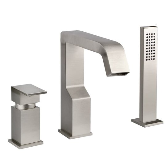 Смеситель для ванны Gessi Rettangolo XL (26137-031) Для ванны Хром