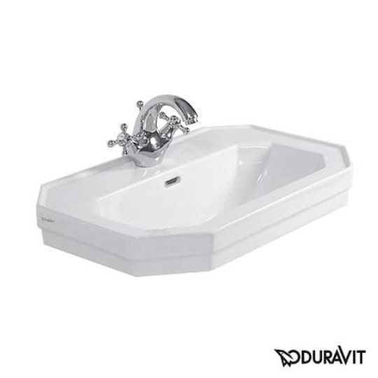 Керамическая раковина 60 см Duravit 1930 (0438600000) На пьедестал, Подвесные Прямоугольные