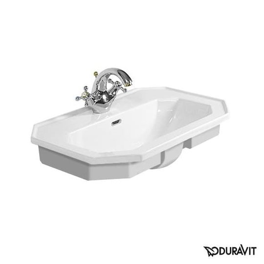Керамическая раковина 58 см Duravit 1930 (0476580000) Встраиваемые сверху, На тумбу Прямоугольные