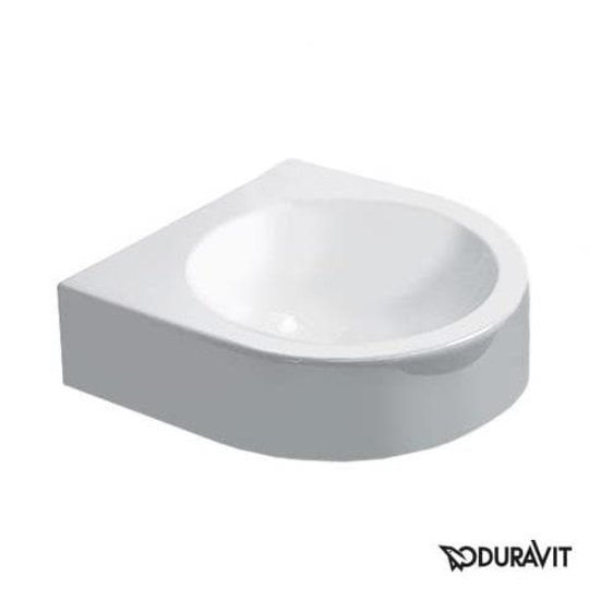 Керамическая раковина 36 см Duravit Architec (0766350000) Подвесные Полукруглые