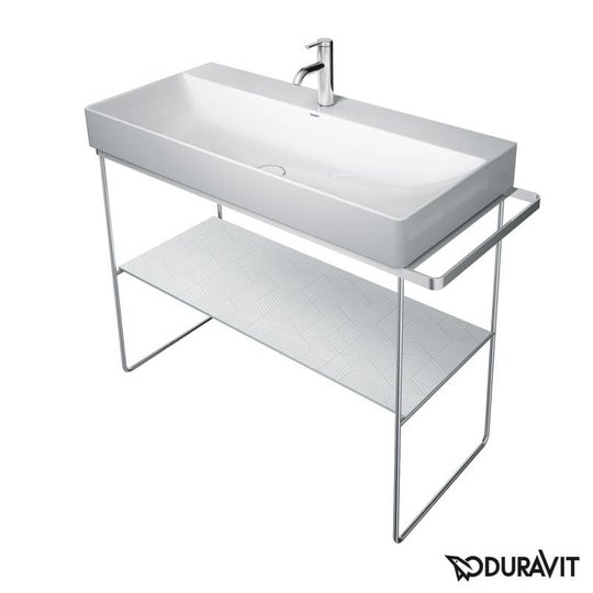 Консоль металлическая напольная 106,5 см Duravit DuraSquare, хром (0031031000) Duravit Консоль