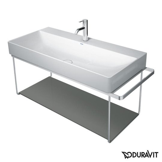 Стеклянная полочка 97 см Duravit DuraSquare, фланелево-серая (0099658700) Duravit Полки