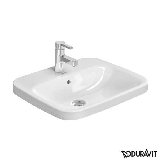 Керамическая раковина 56 см Duravit DuraStyle (0374560000) Встраиваемые сверху Прямоугольные