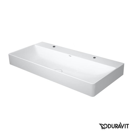 Керамическая раковина 100 см Duravit DuraSquare (2353100043) На консоль Прямоугольные