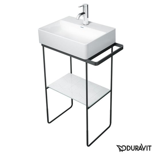 Консоль металева підлогова 51,6 см Duravit DuraSquare, чорний матовий (0031094600) Duravit Консоль