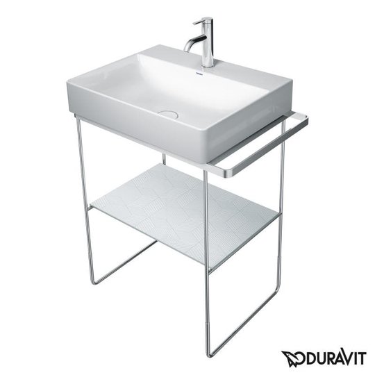 Консоль металева підлогова 66,5 см Duravit DuraSquare, хром (0031011000) Duravit Консоль