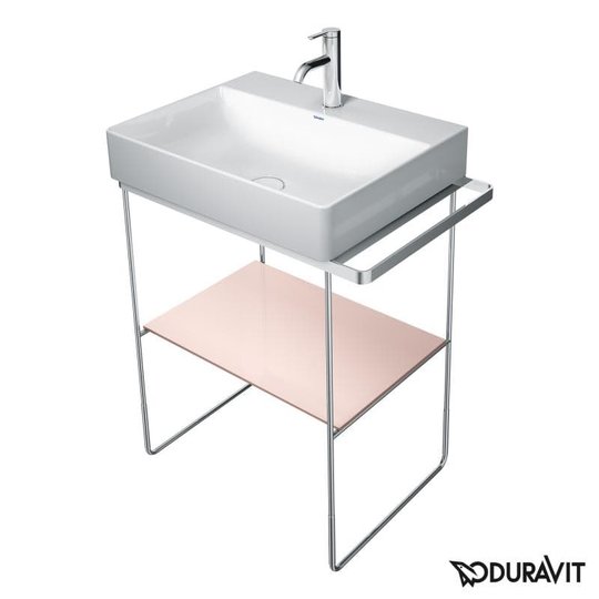 Стеклянная полочка 57 см Duravit DuraSquare, абрикосовая жемчужная (0099648600) Duravit Полки