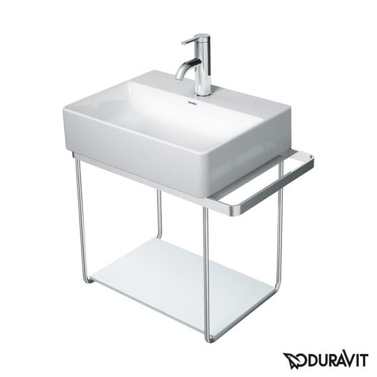 Стеклянная полочка 42 см Duravit DuraSquare, белая (0099668300) Duravit Полки