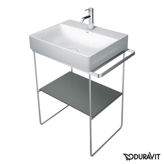 Стеклянная полочка 57 см Duravit DuraSquare, фланелево-серая (0099648700) Duravit Полки