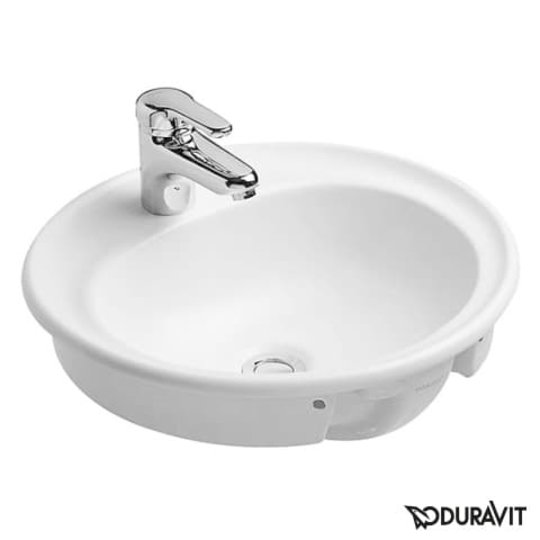 Керамическая раковина 48 см Duravit Manua (5220480000) Встраиваемые сверху Круглые