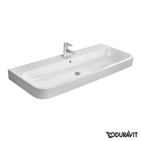 Керамічна раковина 120 см Duravit Happy D. 2 (2318120027) На стільницю, На тумбу 