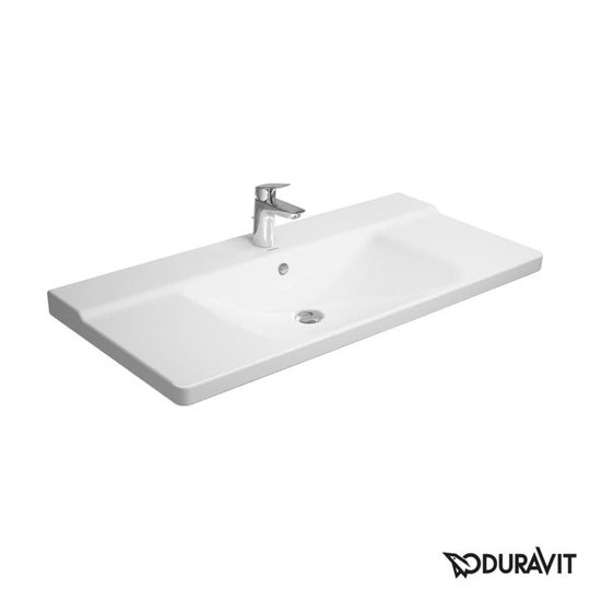 Керамическая раковина 105 см Duravit P3 Comforts (2332100000) На полупьедестал, На пьедестал, На столешницу, На тумбу, Подвесные Прямоугольные