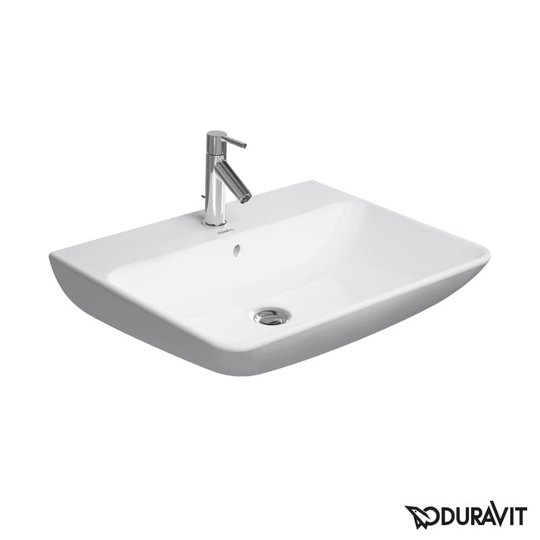 Керамическая раковина 60 см Duravit ME by Starck (2335600000) На полупьедестал, На пьедестал, Подвесные Прямоугольные