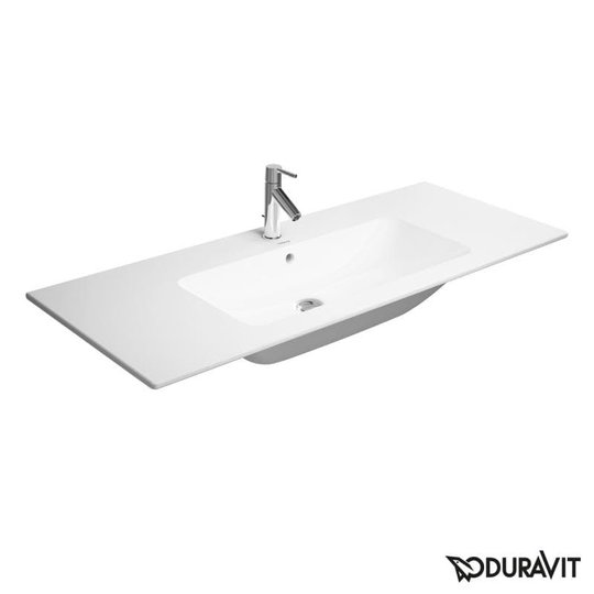 Керамическая раковина 123 см Duravit ME by Starck (2336120000) На полупьедестал, На пьедестал, На столешницу, На тумбу Прямоугольные
