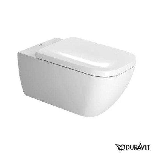 Подвесной безободковый унитаз Duravit Rimless Happy D.2 (2550090000) Подвесные 