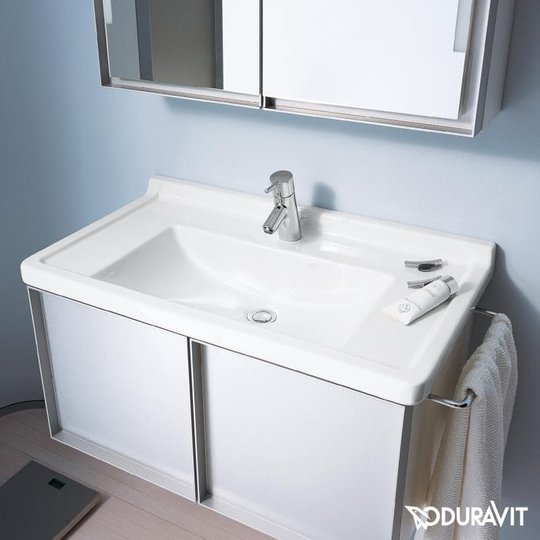 Керамічна раковина 85 см Duravit Starck 3 (0304800041) На напівп'єдестал, На п'єдестал, Підвісні 