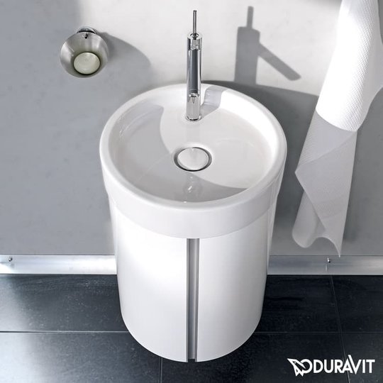 Керамическая раковина 47 см Duravit Starck 1 (0386470000) На столешницу, На тумбу Круглые