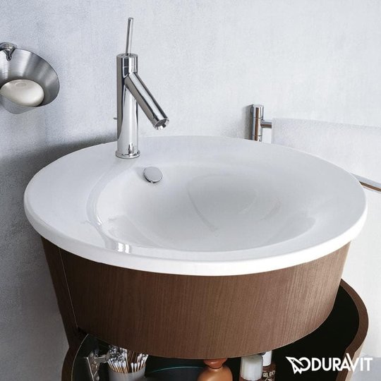 Керамическая раковина 58 см Duravit Starck 1 (0406580000) На тумбу Круглые