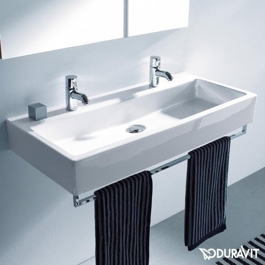 Керамічна раковина 120 см Duravit Vero, Біла (0454120043) На консоль, На стільницю, На тумбу, Підвісні 