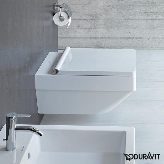 Подвесной безободковый унитаз Duravit Rimless Vero Air (2525090000) Подвесные 