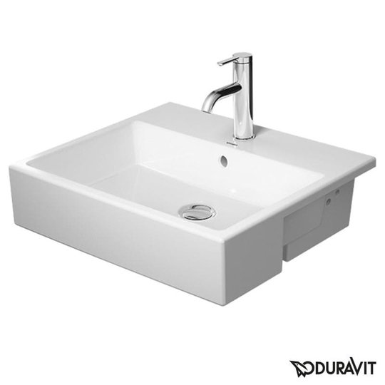 Керамическая раковина 55 см Duravit Vero Air (0382550000) Полувстраиваемые Прямоугольные