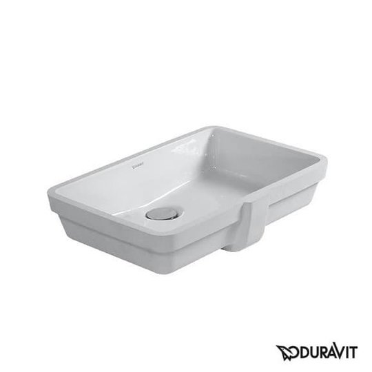 Керамическая раковина 43 см Duravit Vero (0330430000) Встраиваемые снизу Прямоугольные