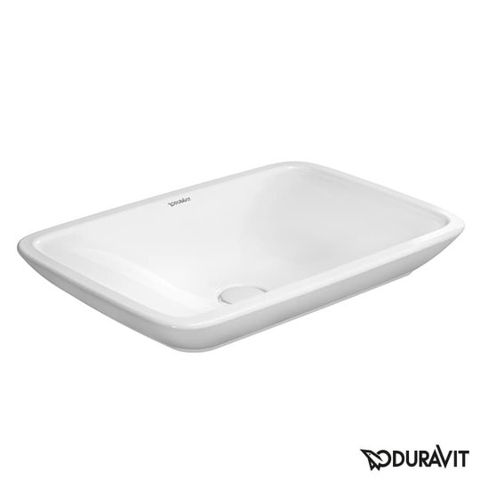 Керамическая раковина 70 см Duravit PuraVida (0369700000) На столешницу, На тумбу Прямоугольные