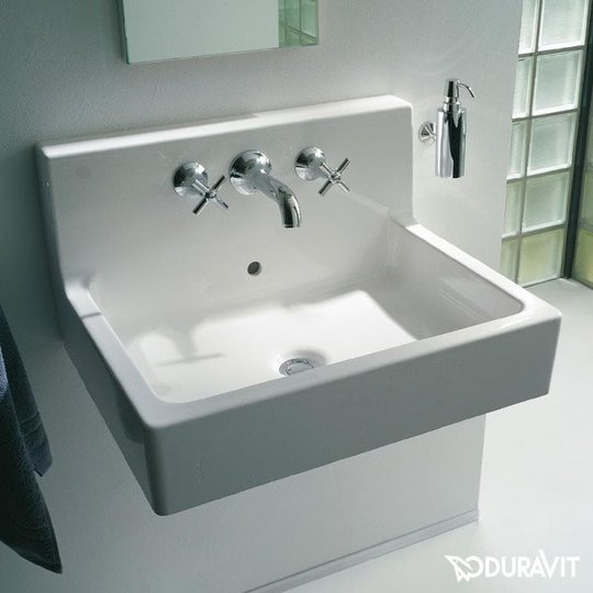 Керамічна раковина 60 см Duravit Vero (0453600000) На консоль, На стільницю, На тумбу, Підвісні 